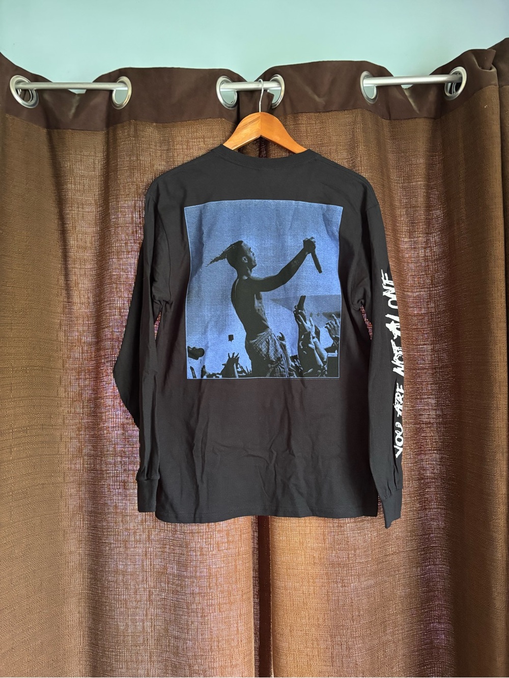 XXXTENTACION You Are Not Alone Black Long-Sleeve Graphic Tee